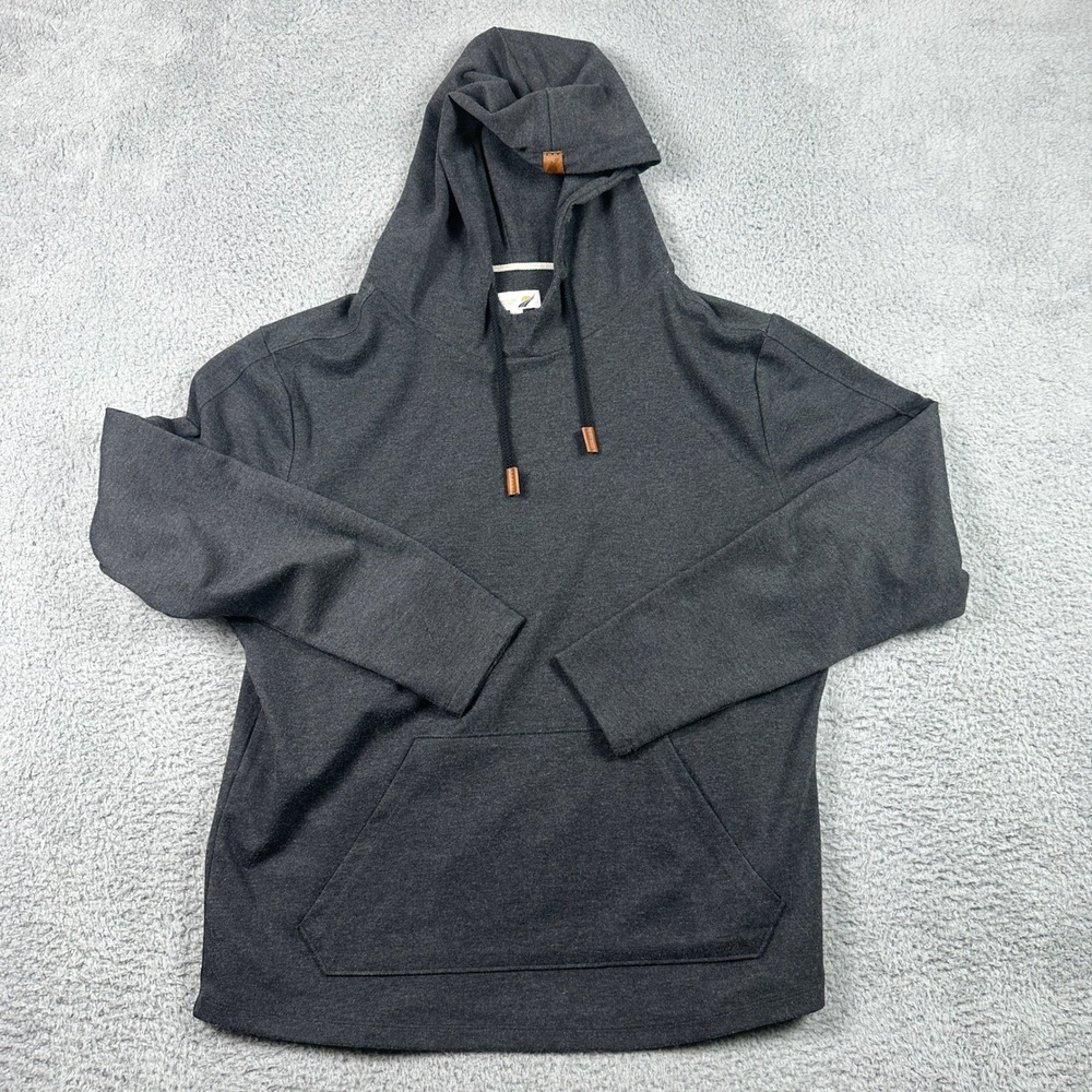 Fundamental Coast Hoodie Mens XL Charcoal Gray Stretch Pullover FKF21-63